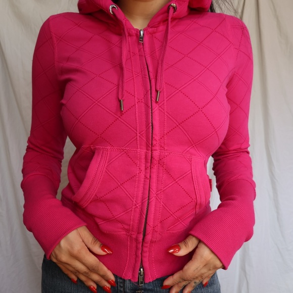 Garage Tops - Y2K Vintage Garage Vibrant Pink Hoodie